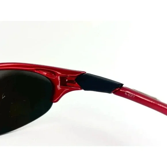 Rare Oakley Half Jacket Iridium Red Frame 4-022 Orange Mirror Lens Sunglasses - Picture 7 of 10